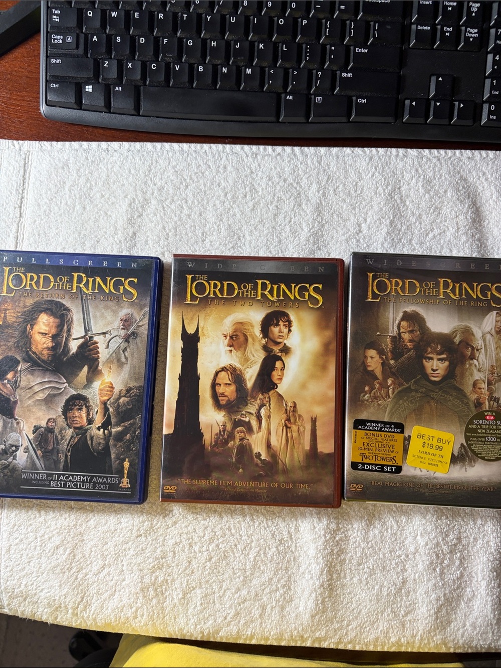 The Lord of the Rings Trilogy DVD Set - 2 Towers, Fellowship, Return of the King